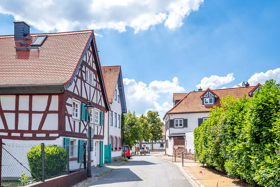 Die idyllische Altdtadt von Langen (Hessen)